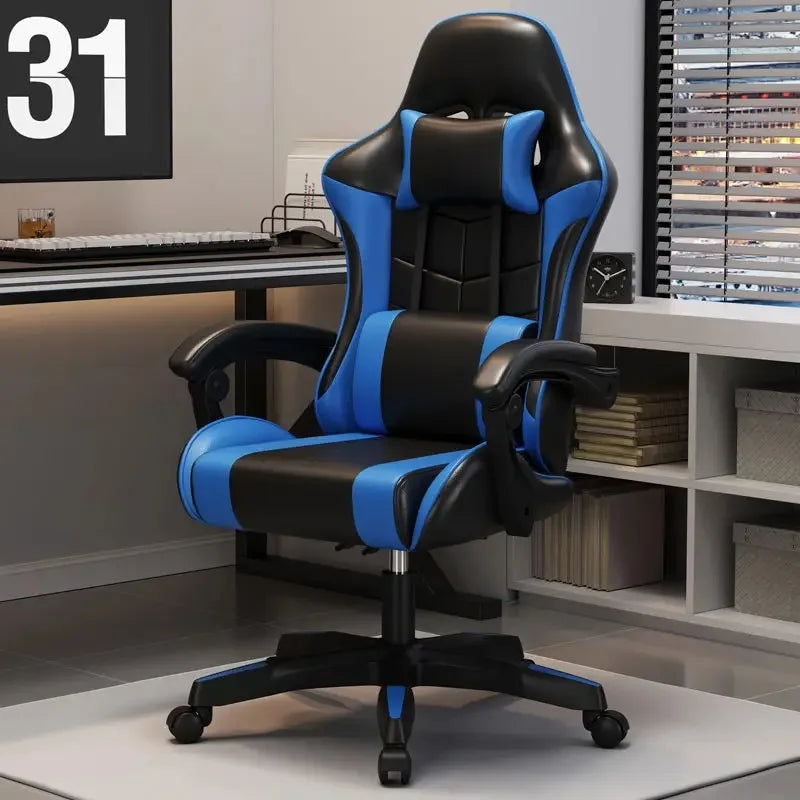Ergonomisk gamingstol til hjemmekontor, lange sessioner og streamere – justerbar, tilbagelænbar, let og slidstærk