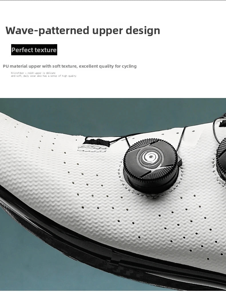 Competition Cycling Sports Shoes Road Bicycle Shoes Unisex Breathable Sports Cycling Shoes Self-locking Racing Bicycle Shoes