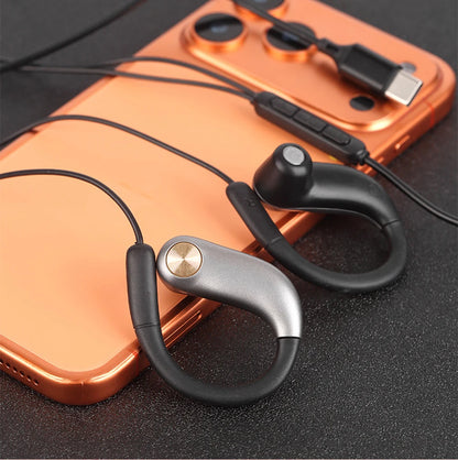 Casque filaire circumaural 3,5 mm/type C pour jeux numériques et sports, avec microphone, écouteurs filaires pour iPhone 15 16 17 et téléphones Samsung