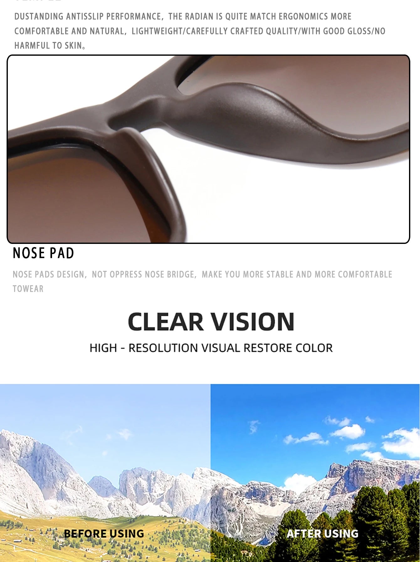 Polarized Square Sunglasses Colorful Lens for Driving Hiking Cycling and Running UV400 Eyewear for Men Women Classic Goggles