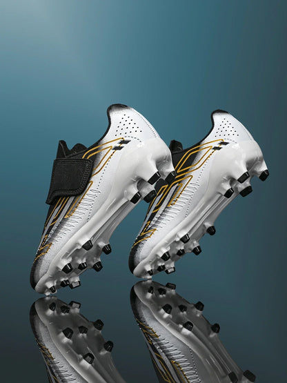 Chaussures de football professionnelles pour hommes, sans lacets, antidérapantes, pour jeunes, crampons FG/TF, entraînement sur terrain, crampons rapides pour le football.