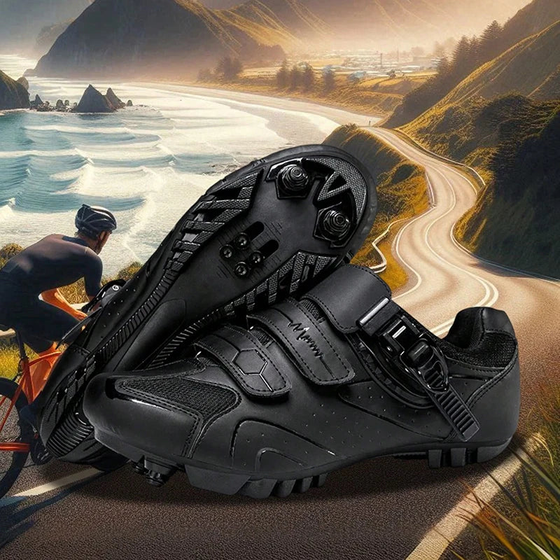 Pantofi de ciclism MTB neutri, compatibili cu pantofii de ciclism de șosea Pelaton, pantofi sportivi de ciclism pentru bărbați, cu design cu benzi reflectorizante