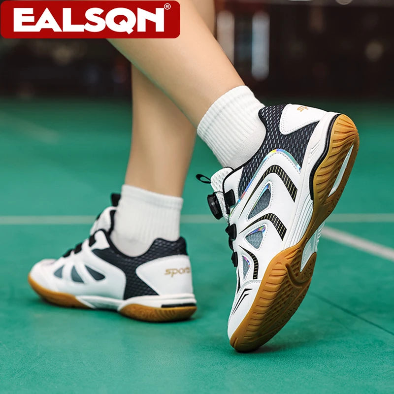 Table Tennis Shoes Couples' Lightweight Sports Badminton Shoes Non-Slip Outdoor Men's Breathable Competition Training Sneakers