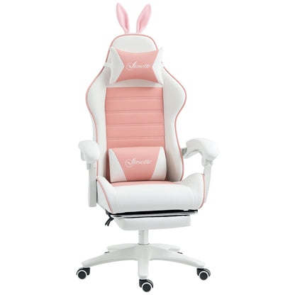 Vinsetto PU Leather Swivel Gaming Chair with Adjustable Height 65X63X136-142Cm