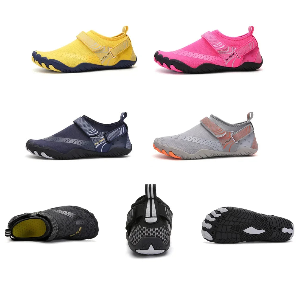 Kids Aqua Shoes Summer Beach Five Fingers Barefoot Water Shoes Swimming Lightweight Non-slip Seaside River Children Sneakers