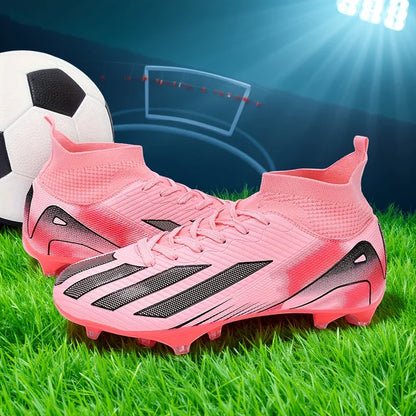 New Men's Football Boots Cleats Boys Ultralight Sport Soccer Shoes Adult Professional Non-Slip Comfortable Training Match Grass