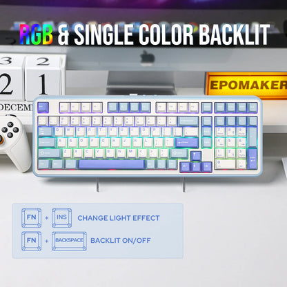 EPOMAKER TH99/TH99 Plus 96% QWERTY ANSI Wired/Bluetooth 5.0/2.4GHz Wireless Hot-Swap Gasket Mechanical Keyboard with Numpad