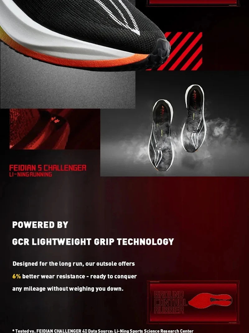 Li-Ning moški tekaški copati FEIDIAN 5 CHALLENGER SUPER BOOM blaženje PLOŠČA IZ OGLJIKOVIH VLAKEN LiNing superge ARMV001 ARMW003