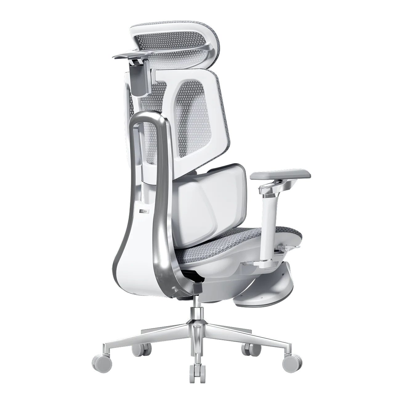 Smart Ergonomic Office Chair Fully Automated Lumbar Tracking 4D Headrest 720° Adjustable Armrests Mesh Swivel Chair Stylish