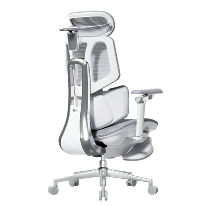 Smart Ergonomic Office Chair Fully Automated Lumbar Tracking 4D Headrest 720° Adjustable Armrests Mesh Swivel Chair Stylish