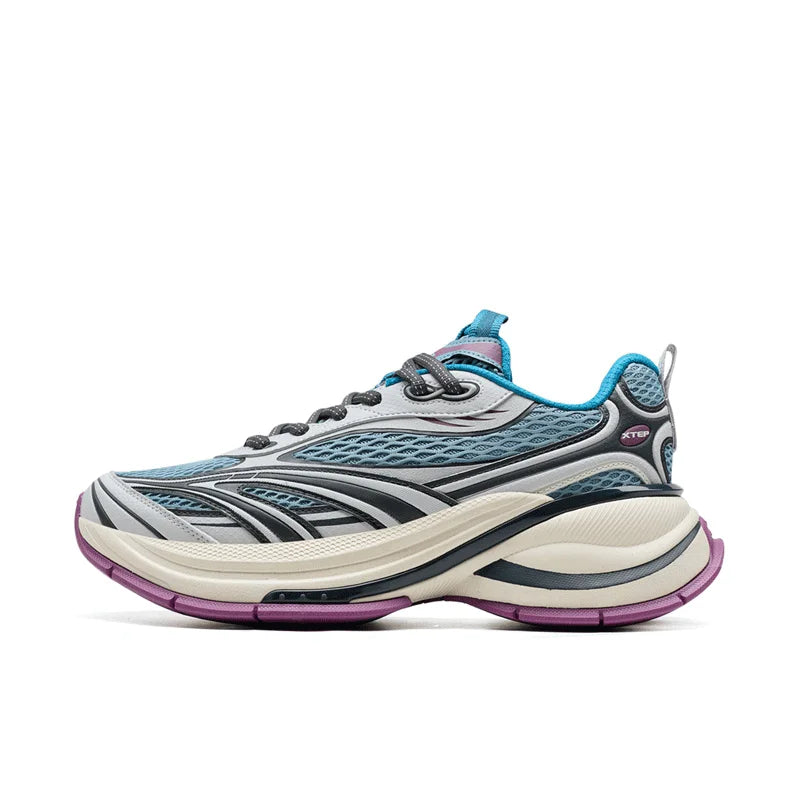 Xtep Basque 3 Men's Sneakers, Retro Fashion, Breathable Luxury Height-Increasing Sports Shoes, Spring 2026, Model 874219320001