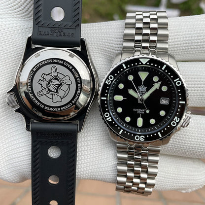 Mechanical Watch for Men STEELDIVE SD1973 Japan NH35 Automatic Movement Ceramic Bezel 200M Waterproof Classic Dive Small Abalone