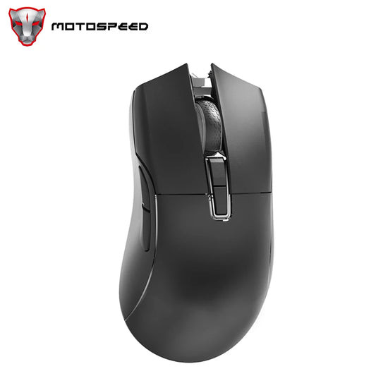 Mouse gaming wireless Motospeed Darmoshark N3 Pro Bluetooth Double 8K Tri-Mode, reîncărcabil, PAW3395, 64g, ergonomic