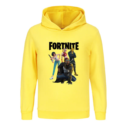 Otroški pulover s kapuco Fortnite, oblačila za deklice s princeskami, modna oblačila za dojenčke dečke, pomladno-jesenska otroška majica, otroški zgornji deli 4403