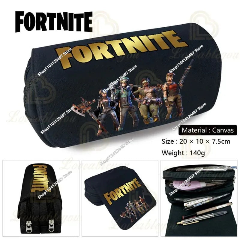 3pcs/set Fortnite Game Backpack Anime Cartoon Large Capacity Student School Bags Pencil Bag Kawaii Lunch Bag Birthday Gifts