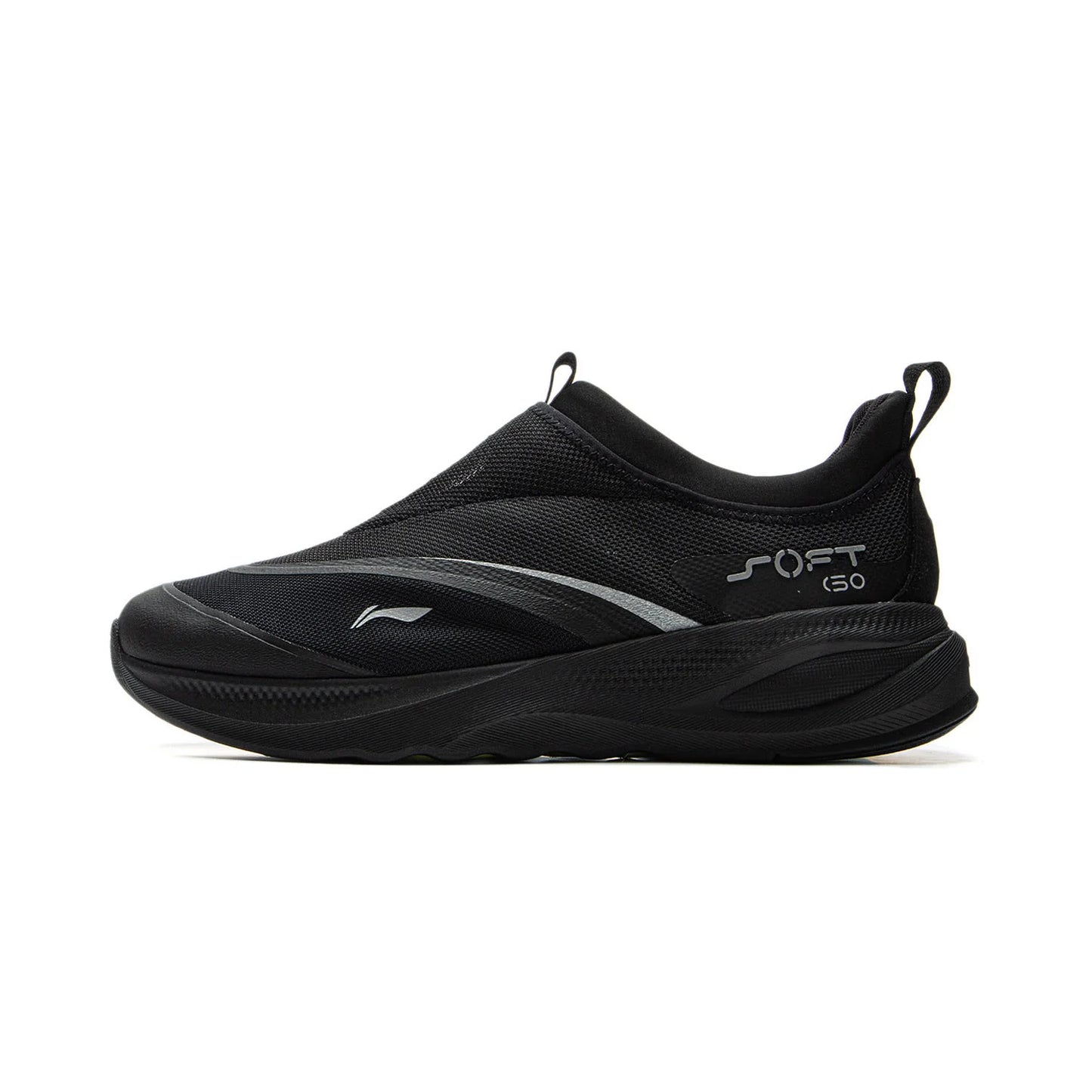 Li-Ning Men's SOFT GO 2 Walking Shoes COMFOAM Slip-On Soft Thick Heel Li-Ning Comfortable Wearable Sports Casual Shoes AGLV005