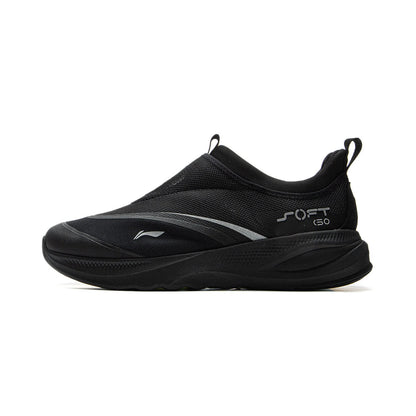Li-Ning Men's SOFT GO 2 Walking Shoes COMFOAM Slip-On Soft Thick Heel Li-Ning Comfortable Wearable Sports Casual Shoes AGLV005