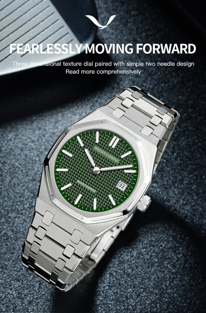 2026 New Specht & Söhne 38mm Quartz Wristwatch For Men Luminous Sapphire Crystal Ultrathin Stainless Steel Watch 50M Waterproof