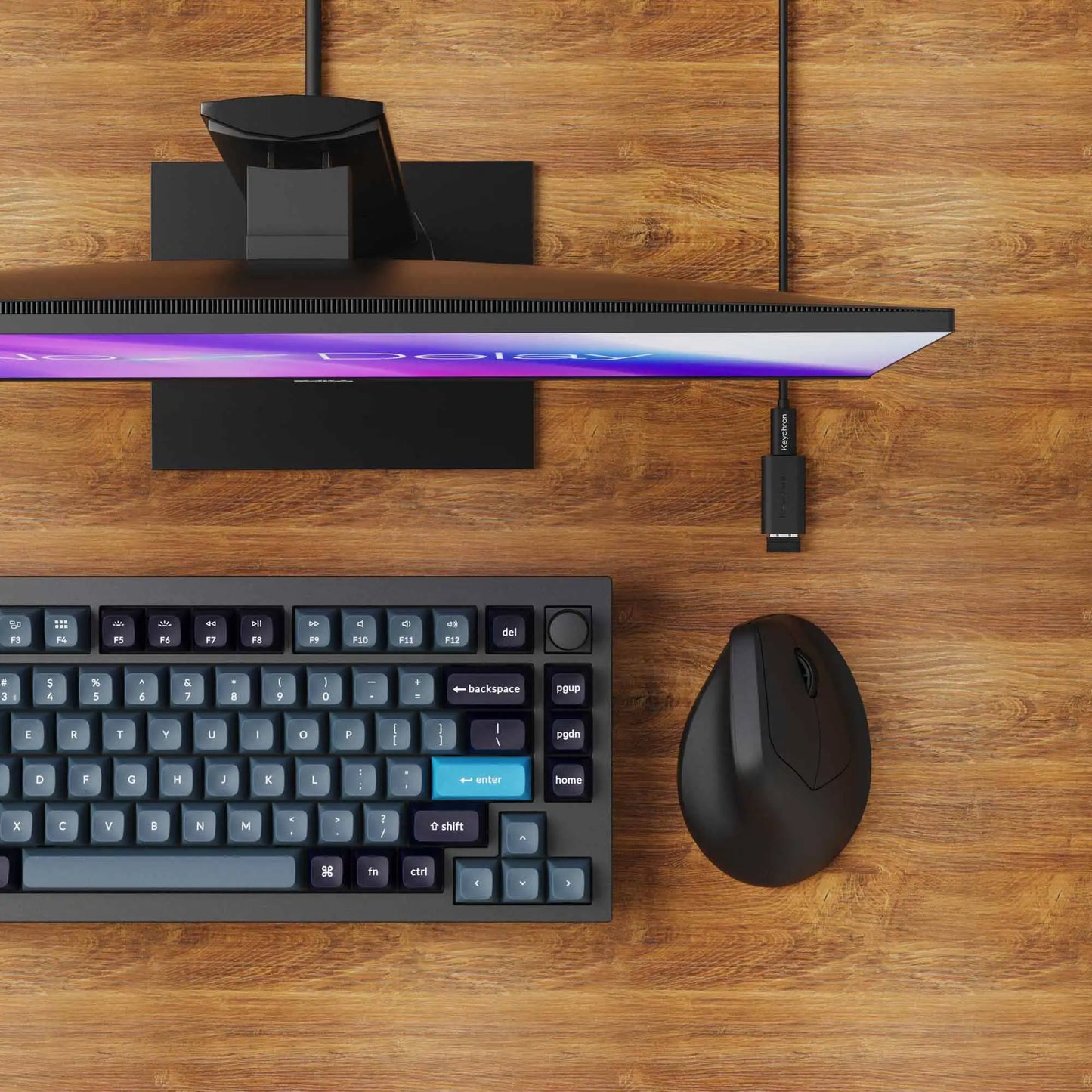 Keychron M5 Wireless Ergonomic Mouse Optical 8K Polling Rate 2.4GHz & Bluetooth Type-C Mice 3950 Sensor