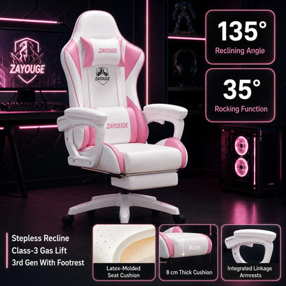 AOLIVIYA Gaming Reclining Office Chair Home Computer Rotating Lifting Backrest Internet Cafe E Sports Game Seat With Footrest