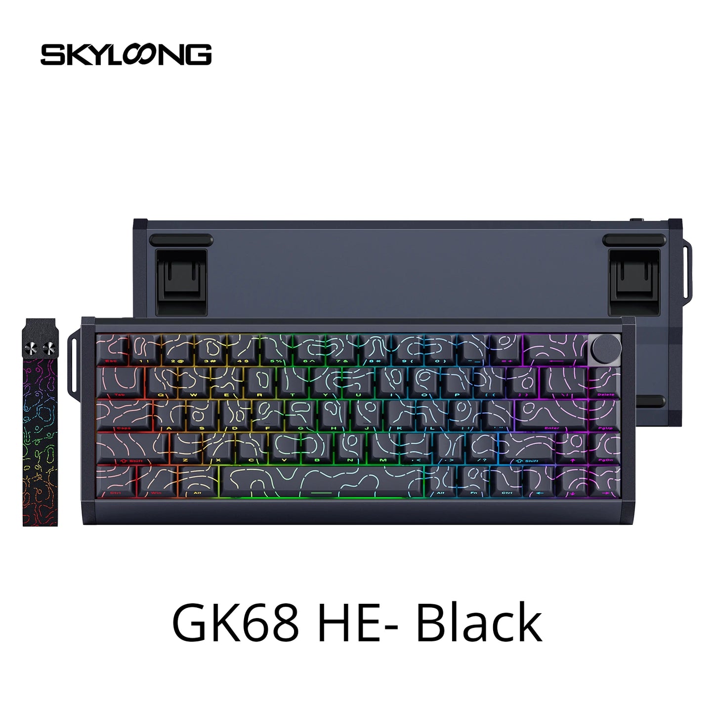 SKYLOONG GK61/GK68 HE Magnetische Tastatur Aluminiumgehäuse 8000hz RT0.01mm Rapid Trigger PBT-Tastenkappen RGB-Hintergrundbeleuchtung kabelgebundene Gaming-Tastatur