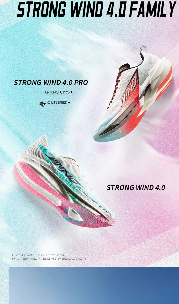 QIAODAN Men's Trail Running Shoes 2026 WIND 4 Jogging Sport Shoes GYM Mesh Breathable Athletic Running Sneakers QDB023262298