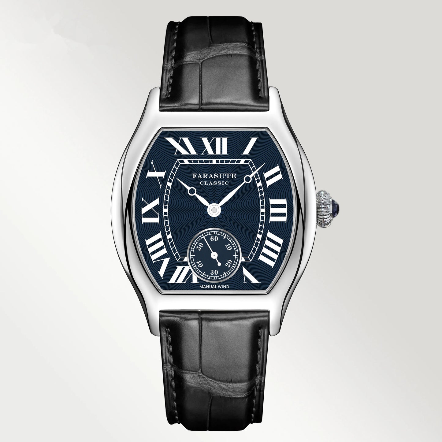 FARASUTE New Classic Hangzhou Customized Movement Manual Mechanical Watch Men's Sapphire Crystal Small Second 50m Waterproof Watch