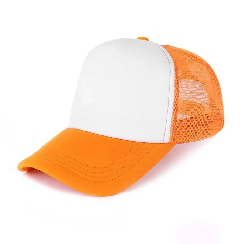 Unisex Cheaper 5 Panel Trucker Hat For Adult Summer Net Baseball Cap Men Women Blank Mesh Adjustable Sun Hat Visor