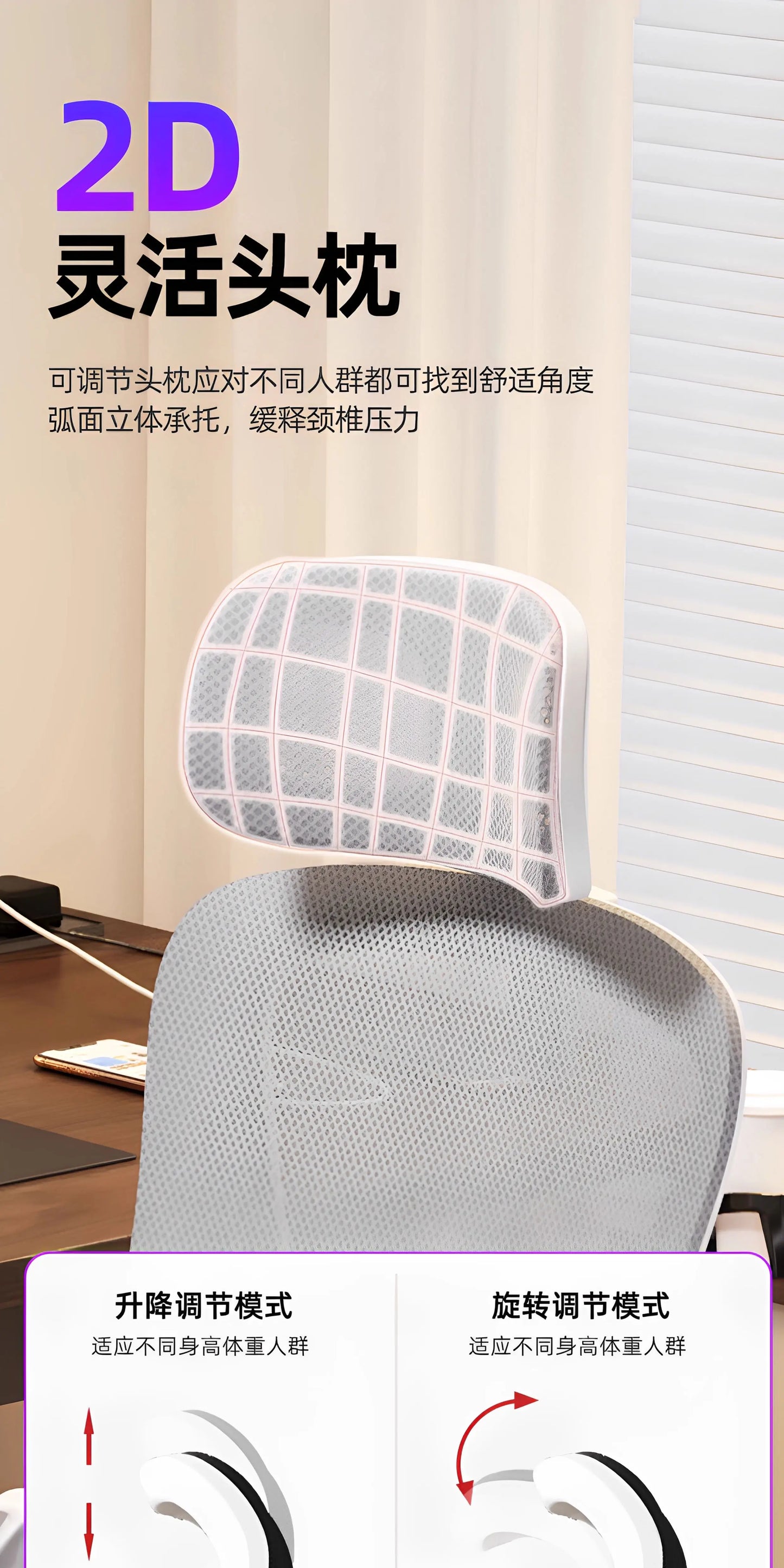 Ergonomic Swivel Office Chair Luxury Gaming Computer Chair with Armrests, Adjustable Height Home Office Desk Chair for Study and Living Room