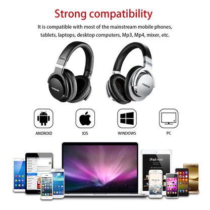 Takstar PRO82 Cuffie Monitor Professionali – Headset da Studio Cablato HiFi Stereo per Registrazione, Gaming e Suono di Precisione con Bassi Regolabili