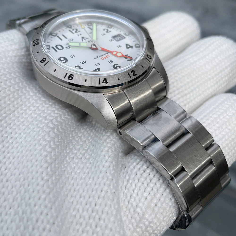 STEELFLIER Official SF792 GMT Mechanische Armbanduhr NH34 Uhrwerk Super BGW9 C3 Leuchtmasse 200M wasserdichte Luxus-Taucheruhr für Herren