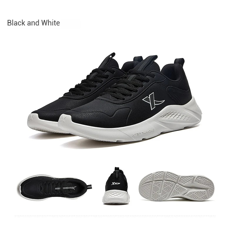 Xtep men's running shoes, lightweight surface training, comfortable breathable jogging stability outdoor shoes, model 879419110032