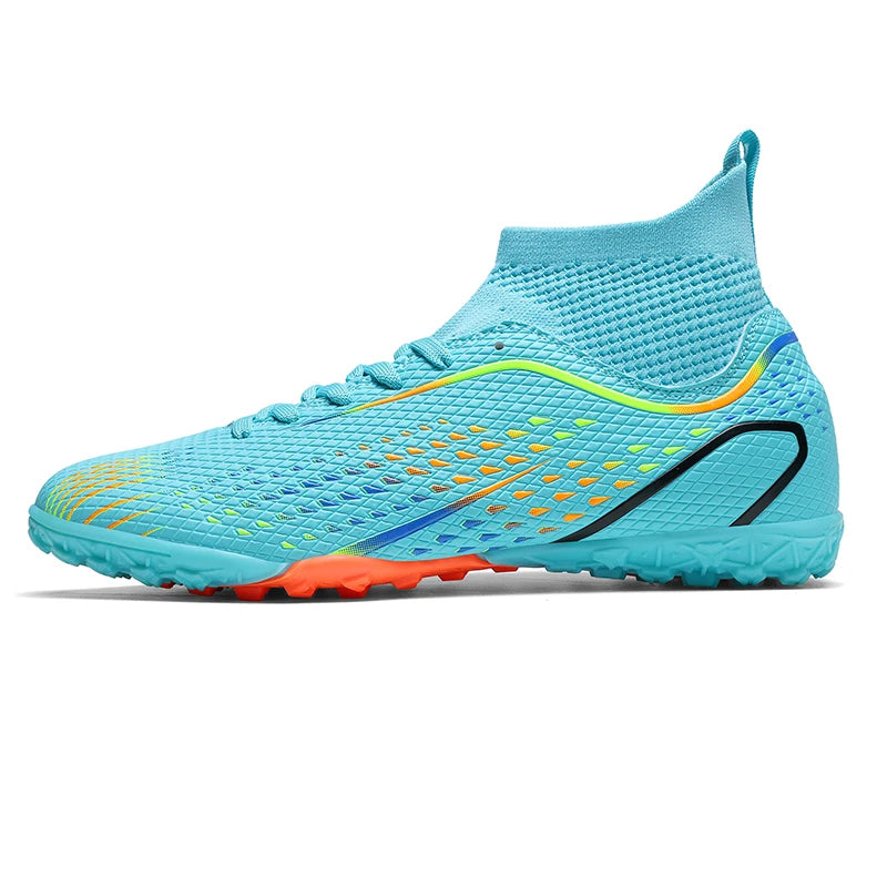 Chaussures de football FG/TF pour homme, bottes de football d'entraînement en plein air, baskets pour femme, chaussures de sport ultralégères antidérapantes, crampons de football pour terrain synthétique, grande taille