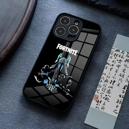 Θήκη τηλεφώνου B-Battle-R-Royales-F-FortniteS για iPhone 17 Pro Max 15 Pro 14 12 11 13 Mini X XR XS 16 Plus SE, γυάλινο κάλυμμα