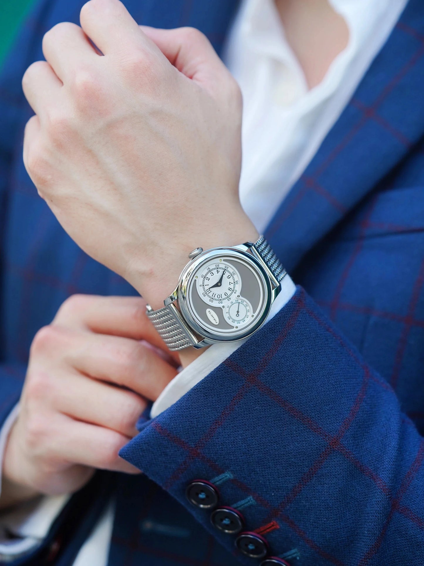 FARASUTE New Casual Fully Automatic Mechanical Men Watch Luxury Sapphire Stainless Steel Wristwatch 5Bar Waterproof Reloj Hombre
