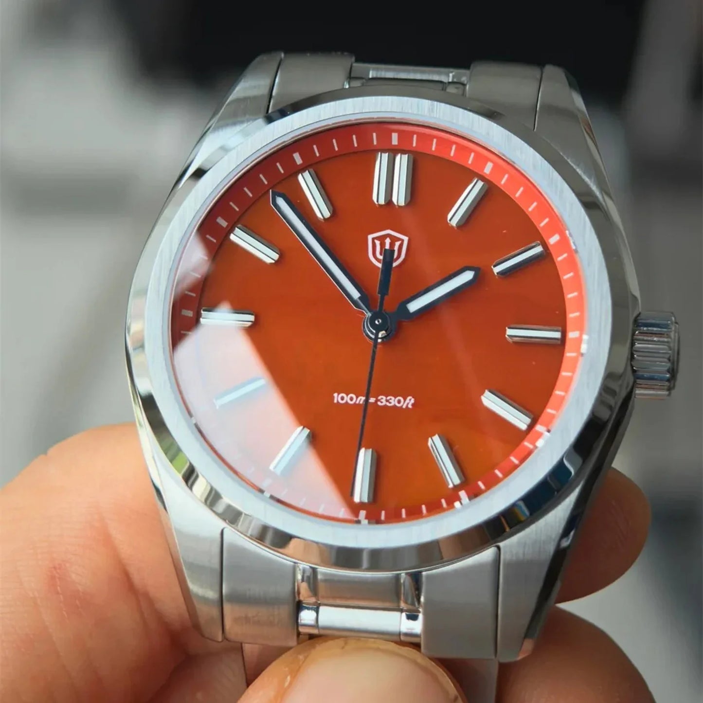 Watchdives New WD0003B ‌Aventurine Dial Watch VH31 Quartz Movement Sapphire Crystal Luminous 100m Waterproof 36mm Vintage Watch