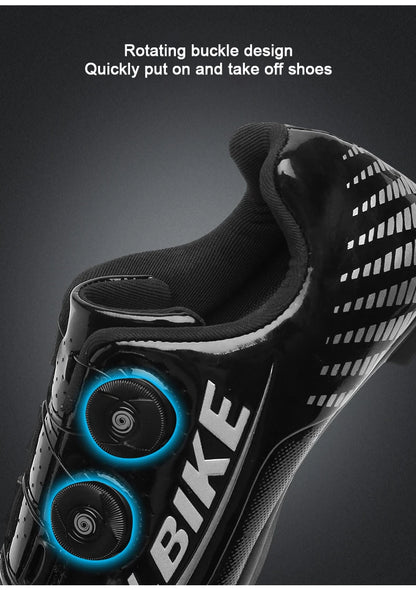New Men’s and Women’s Bicycle Shoes Outdoor Cycling Shoes with Three Functional Soles Professional Training Shoes