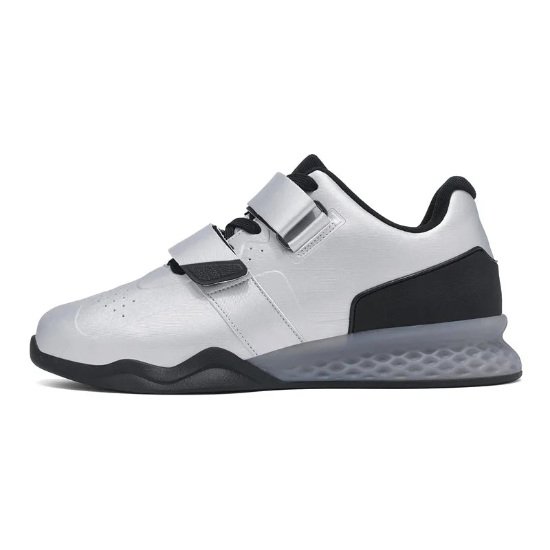 Weightlifting shoes, professional men and women powerlifting squat training shoes, hard sole gym shoes with stable heel, non-slip design