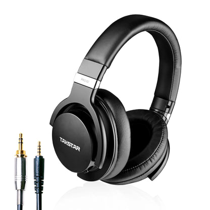 Takstar PRO82 Cuffie Monitor Professionali – Headset da Studio Cablato HiFi Stereo per Registrazione, Gaming e Suono di Precisione con Bassi Regolabili