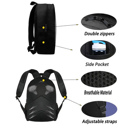 Conjunto de 2 Peças de Mochila Escolar Infantil FORTNITE Cartoon, Mochila Leve e Resistente e Estojo com Bolso Frontal, Meninos e Meninas 5-10