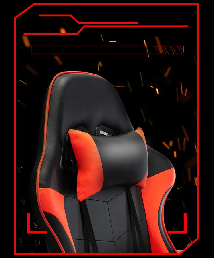 Ergonomic Gaming Office Chair Racing Style Computer Chair with Adjustable Height, Comfortable E-Sports Desk Chair for Home Office, PC Gaming & Work
