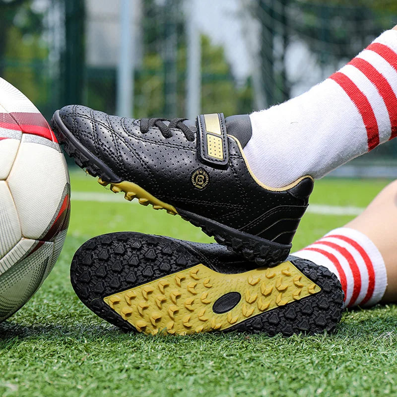 Vaikiški berniukų žemi futbolo bateliai, vasariniai, kvėpuojantys, sportiniai treniruočių sportbačiai, lauko jaunimo dirbtinės žolės futbolo bateliai