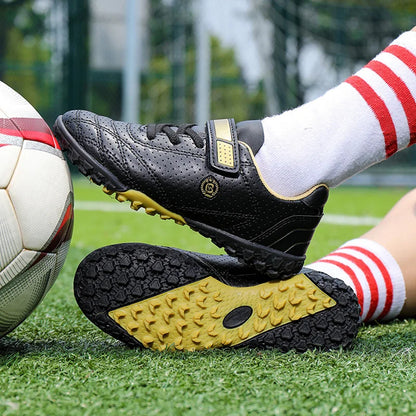 Vaikiški berniukų žemi futbolo bateliai, vasariniai, kvėpuojantys, sportiniai treniruočių sportbačiai, lauko jaunimo dirbtinės žolės futbolo bateliai