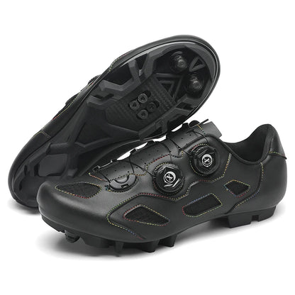 Pantofi de mountain bike pentru bărbați, pantofi de ciclism cu cataramă rapidă, compatibili cu pedalele cu sistem SPD, pentru interior și exterior, pantofi MTB pentru femei
