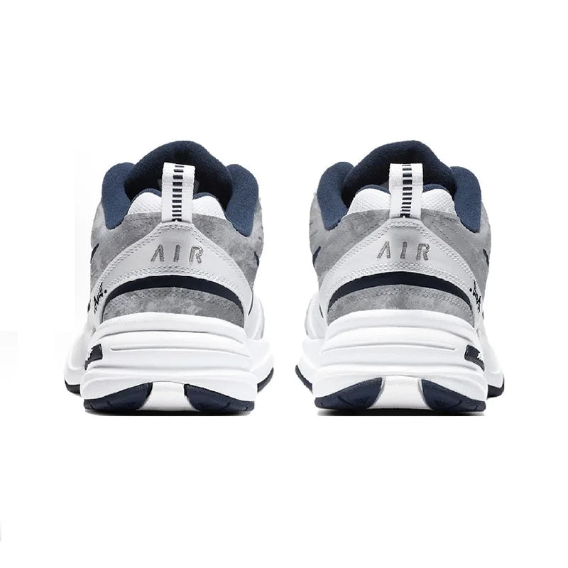 Personalizované tenisky Nike Air Monarch 4 „Misty Night Blue Star“ – klasické retro pánské běžecké boty