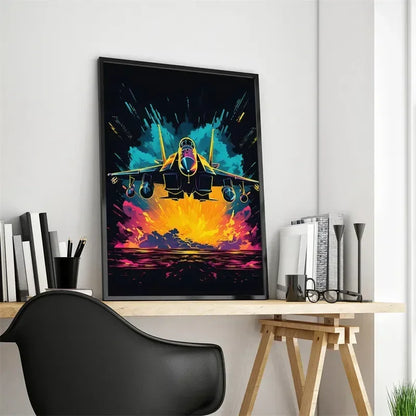 Pop Neon Video Game Character Poster Gamepad Headphones Football Basketball Canvas Print Wall Art Decor Gaming Room Decoration