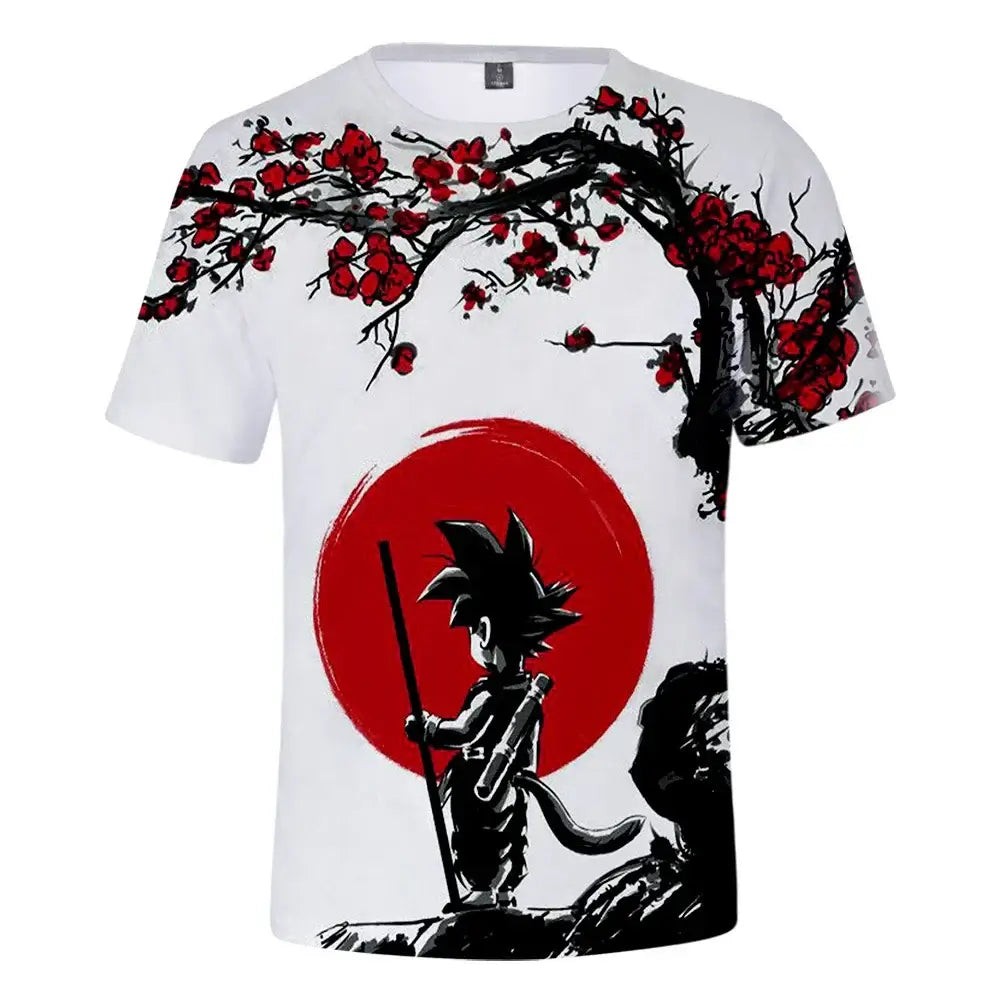 Cartoon Anime 7 Dragon Ball T-shirt for Children and Boys Cartoon T-shirt Short Sleeved Summer Men's Top Short Sleeved T-shirt, Produit gaming premium Fraquane
