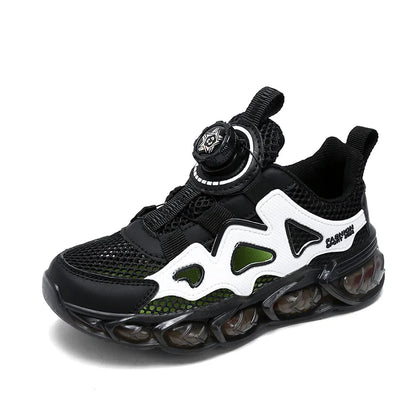 Children's Sports Shoes Ultra-Light Mesh Breathable School Training Running Shoes Soft Sole Anti-Slip Casual Walking Shoes for Kids