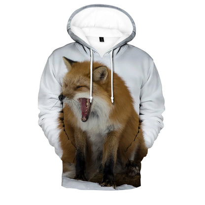 Hip Hop Popular Novelty Comfortable Fox 3D print Hoodies Sweatshirts Men/Women Sweatshirt Adult/Child Casual Pullovers