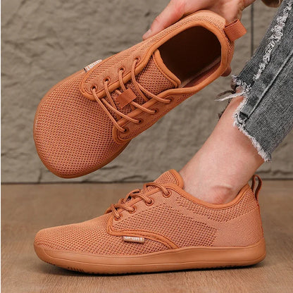 Pantofi fără toc pentru femei, din plasă moale, potriviți pentru călătorii, cu talpă lată, ușori, cu susținere, pantofi sport pentru fitness și timp liber pentru bărbați